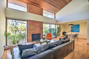 Chic Mid-Century LA Home with Hot Tub and Office
